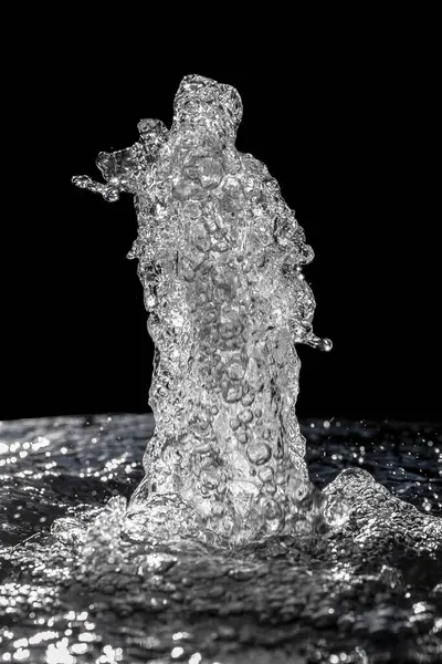 Πιτσιλιές Νερού Από Κοντά Αφηρημένο Φόντο — Φωτογραφία Αρχείου