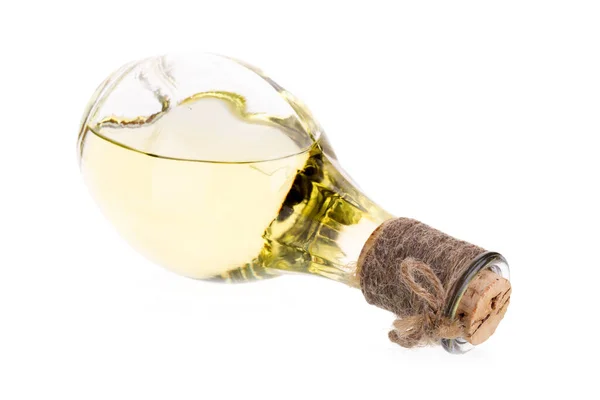 Bottle Pure Vegetable Oil Isolated White Background — Stock Fotó