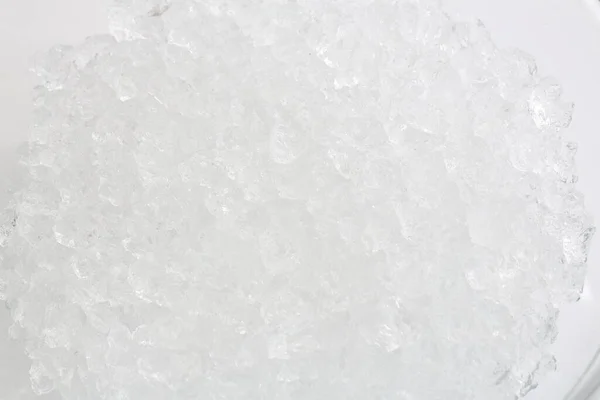 Weißes Eis Hintergrund Nahaufnahme — Stockfoto