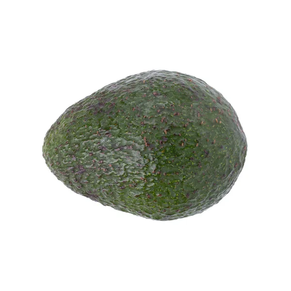 Зелений Стиглий Авокадо Ізольований Білому Тлі — стокове фото
