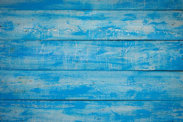 Velho Azul Madeira Ripas Rústico Shabby Horizontal Fundo — Fotografia de Stock