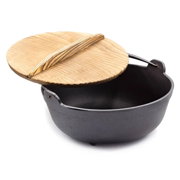 Japanese Tableware Nabe Hot Pot Cooking Hotpot Wooden — Photo