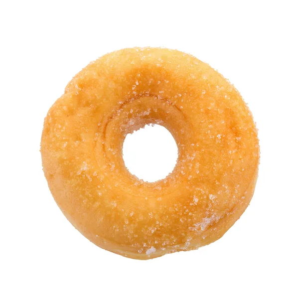 Ζαχαρούχο Ντόνατ Απομονωμένο Λευκό Φόντο — Φωτογραφία Αρχείου