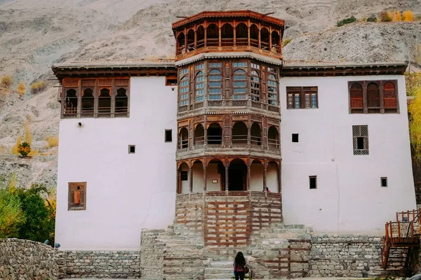 Facade Ancient Khaplu Palace — Stock Photo, Image