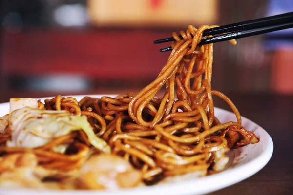 Yakisoba Fried Noodle Japanese Style — Stock Photo, Image