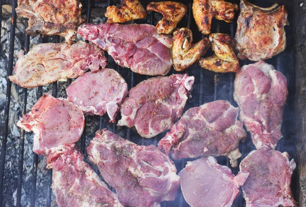 Barbecue Meat Grill — Stock Photo, Image