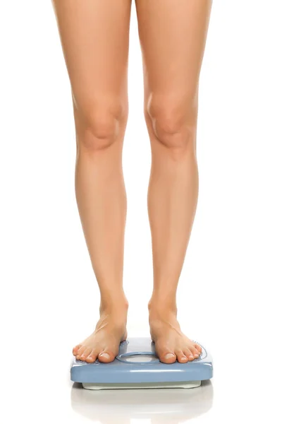 Pretty Female Legs Scales — Stock Photo, Image