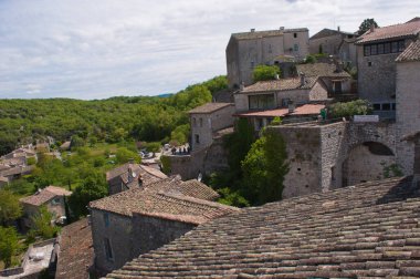 Alps bölgesindeki rhone köyü, Fransa