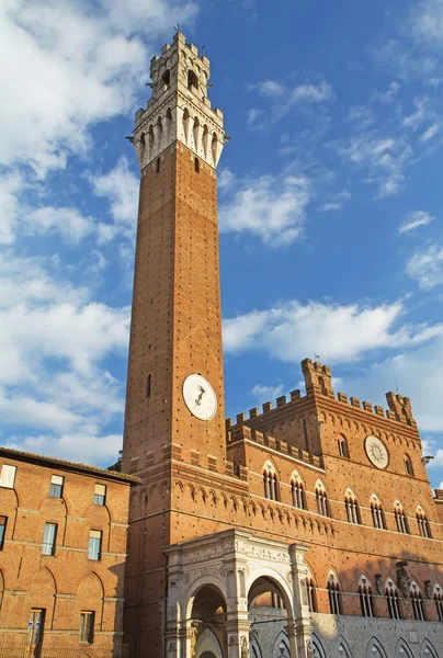 Torre Del Mangia Siena Toscana Italia — Foto Stock