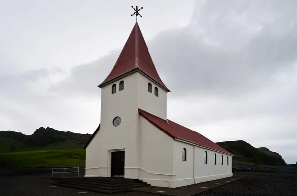 Bela Igreja Histórica Vik Myrdal — Fotografia de Stock