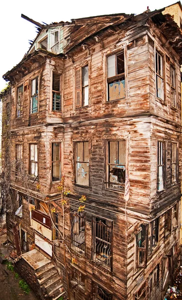 Stary Opuszczony Drewniany Budynek — Zdjęcie stockowe