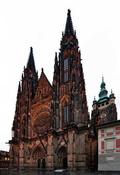 Prag Daki Veits Katedrali — Stok fotoğraf