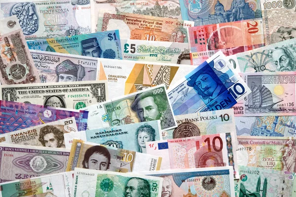 Money World Top View — Stock Photo, Image