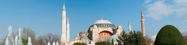 Pohled Chrám Hagia Sofia Istanbulu Turecku — Stock fotografie