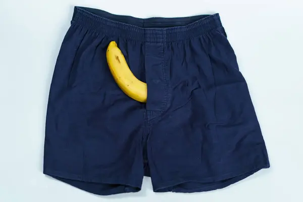 Plátano Boxeador Concepto Sexo — Foto de Stock
