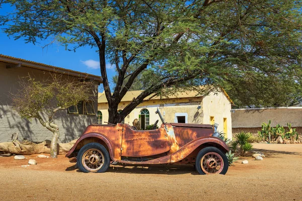 Choque Autos Solitaire Lodge Desierto Namibio — Foto de Stock