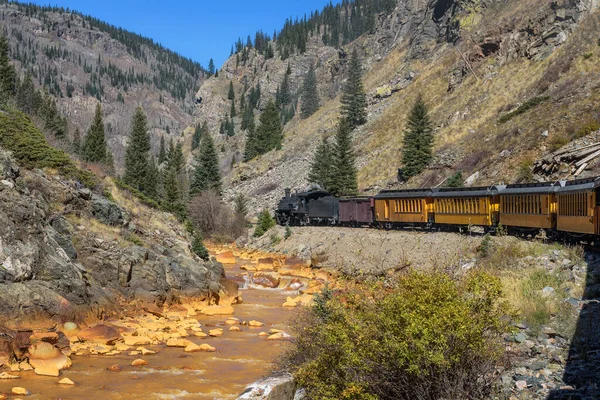 Historic Steam Engine Train Colorado Usa — Stock Photo, Image