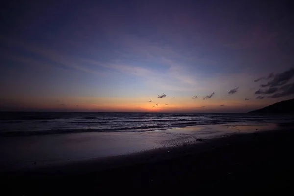 Sandy Beach Sunset — Stock Photo, Image