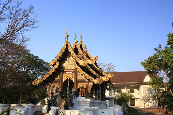 Wat Jet Yod Wat Photharam Chiang Mai Provins — Stockfoto