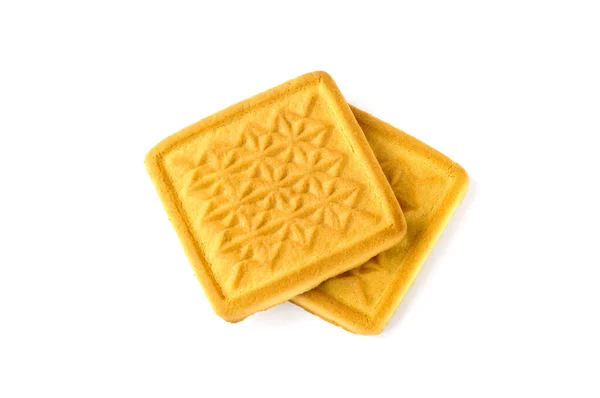 Genuine Butter Cookies White Background — Stock Photo, Image