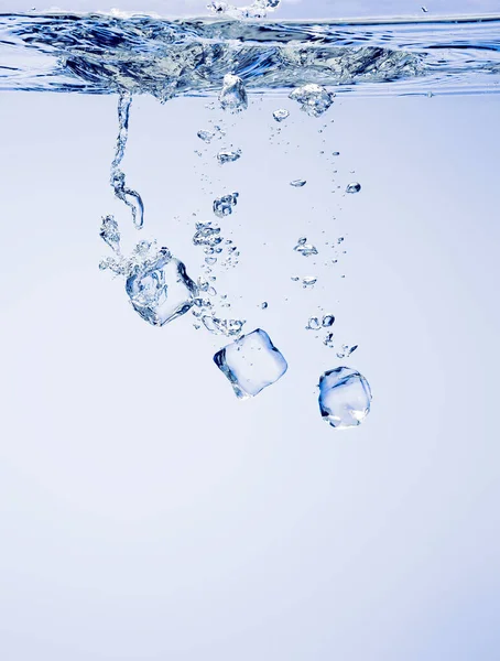 Ice Cubes Fresh Water — Stock Photo, Image