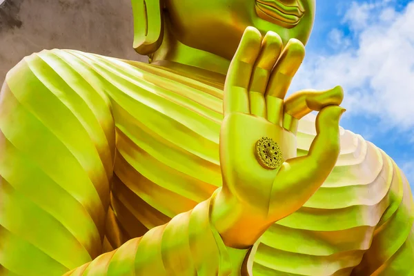 Mão Big Goldden Estátua Buda Chareon Rat Bamrung Temple — Fotografia de Stock