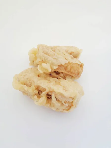 Tahu Isi Tahu Slomprot Tahu Berontak Indonesisk Mat Stekt Tofu — Stockfoto