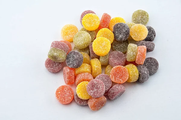 Zoete Kleurrijke Snoepjes Zoetwaren Dessert — Stockfoto