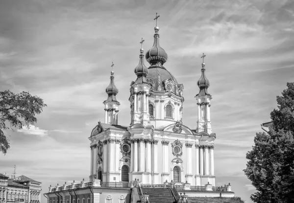 Andriyivsky Kerk Kiev Oekraïne — Stockfoto