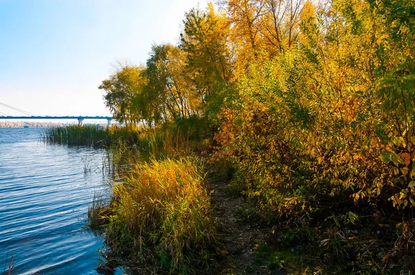 Живописный Пейзаж Днепра Киев — стоковое фото