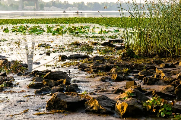 Widok Rzekę Dniepr Rano — Zdjęcie stockowe