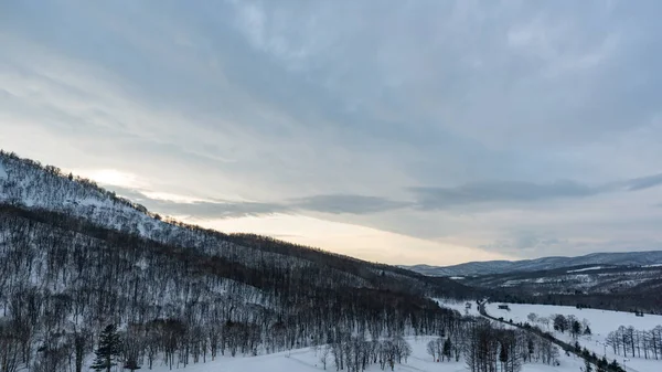 Snötäckta Träd Vintersnöberg Vintersnö Mountai — Stockfoto