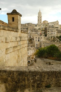 İtalya 'da Matera, insanlığın dünya mirası. 