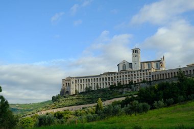 Assisi 'deki San Francesco Manastırı ve Kilisesi. 