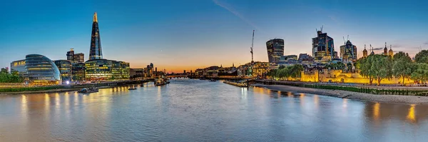Panorama Över Floden Thames London — Stockfoto