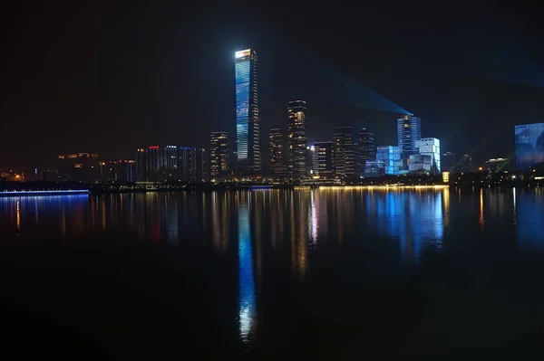 Utsikt Över Natten Stad — Stockfoto