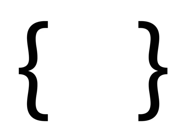 Символ Мови Програмування Барвиста Ілюстрація — стокове фото