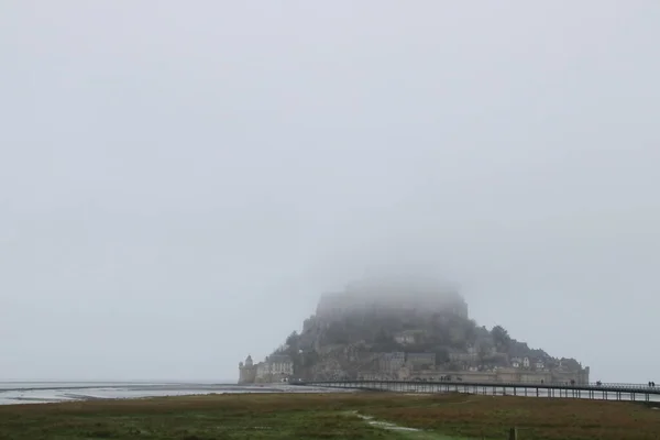 Mont Saint Michel Pequeño Sitio Declarado Patrimonio Humanidad Por Unesco — Foto de Stock