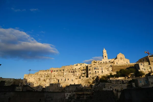Houses Church Bell Tower City Matera Italy — Stock Photo, Image