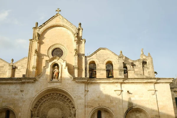 Detalle Iglesia San Giovanni Battista Matera Fachada — Foto de Stock