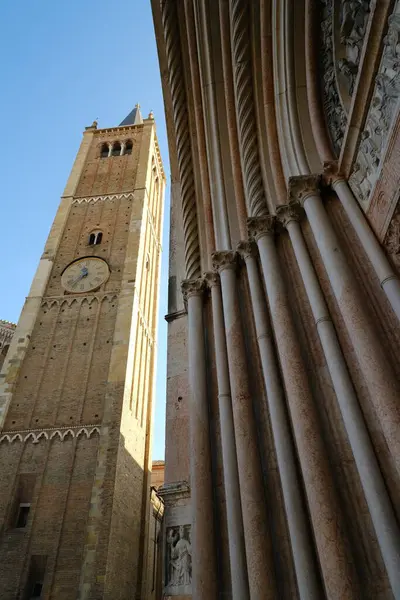 Křtitel Parmy Zvonice Katedrály Italská Kultura — Stock fotografie