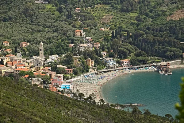 Town Levanto Seen Hills Cinque Terre — Stock Photo, Image