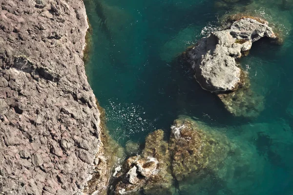 Cinque Terre Лигурия Италия Скалы Видом Синее Море — стоковое фото