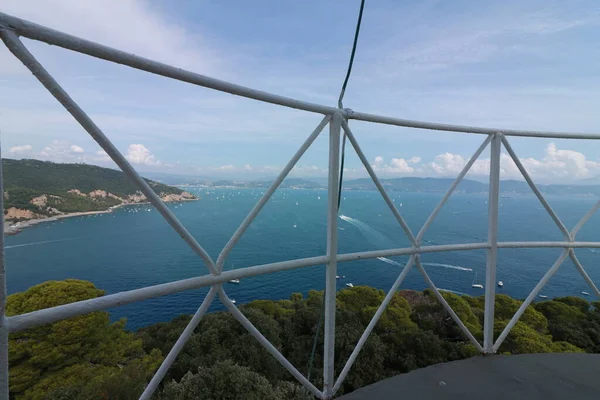 Blick Vom Balkon Auf Den Golf Von Spezia — Stockfoto