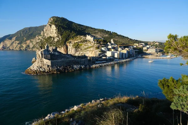 Χωριό Portovenere Στη Λιγουρία Κοντά Στο Cinque Terre — Φωτογραφία Αρχείου