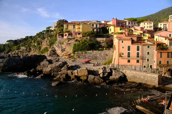 Χωριό Tellaro Lerici Κοντά Στο Cinque Terre Άποψη Του Χωριού — Φωτογραφία Αρχείου
