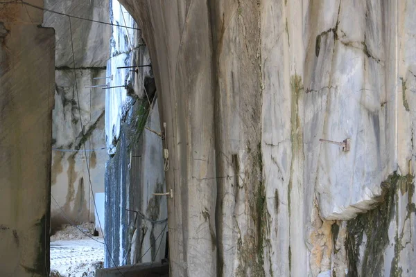 White Carrara Marble Quarry Made Gallery Use Diam — Stok fotoğraf