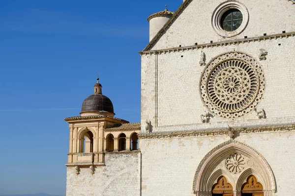 Chiesa San Francesco Assisi Con Muro Pietra — Foto Stock
