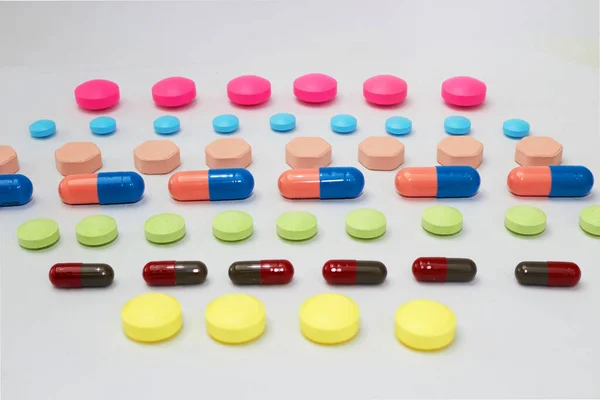 Dosis Pillen Farmaceutisch Geneesmiddel Gezondheidszorgconcept — Stockfoto