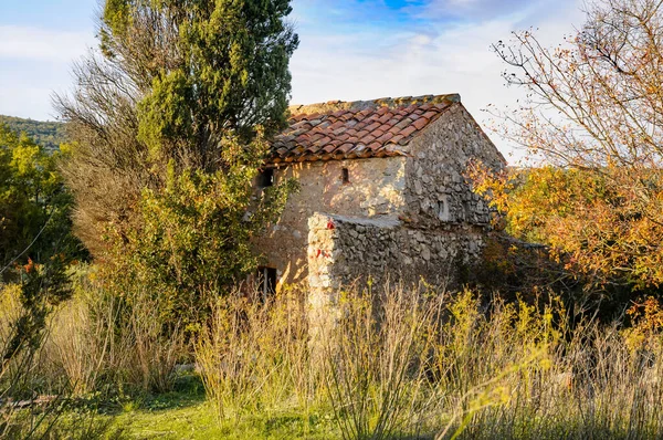 Oude Kleine Stenen Huis Provence — Stockfoto